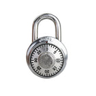Dudley - Cadenas à combinaison prereglee à 1 chiffre serie Besoins speciaux avec fonction de brouillage automatique-Combinaison à 1 chiffre avec fonction de brouillage automatique pour empêcher le cadenas de se rouvrir