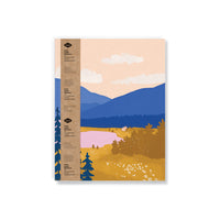 Denik - Carnet à plat moyen - Majesté de la montagne-Carnet à couverture souple de 7 x 9 pouces