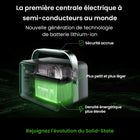 Yoshino - Générateur solaire portable à semi-conducteurs 330 W avec panneau solaire portable 100 W-CONCEPTION COMPACTE RÉCOMPENSÉE – Une seule cellule à semi-conducteurs détient plus du double de la capacité d’une cellule de batterie LiFePO4. Cela maximise l’efficacité énergétique dans une unité plus petite, plus légère et plus compacte. Pourquoi transporter du matériel lourd, avec Yoshino, vous n'êtes pas obligé de le faire.