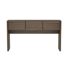 Manhattan Comfort - Console moderne Linda à 3 tiroirs - noyer brun-Console moderne pour entrée, salle à manger et salon