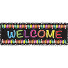 Ashley Productions - The Original Fun Mat - Tapis Coureur - 15 -5" x 47" - Bienvenue Crayons-Mesures et design : Le tapis coureur Welcome Crayons mesure 15,5 po x 47 po.