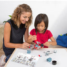 Miniland - MLE95015 Mecatech - Ensemble de construction de véhicules et robots - 106 pièces-Une excellente combinaison didactique et ludique