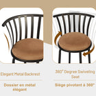 Homy Casa - Tabourets de Bar Industriels Pivotants 24 po et 29 po - Paquet de 2-Cadre en métal robuste garantissant une qualité et un confort durables pour un usage quotidien