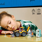 LEGO - City Great Vehicles La chargeuse-pelleteuse jaune-Comprend une chargeuse-pelleteuse, des toilettes transportables, 2 figurines et des accessoires