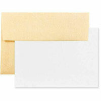 JAM Paper - Ensemble de papeterie en parchemin recyclé 25 cartes et 25 enveloppes A2 - Jaune or antique - ensemble de 25-Couleur : Or antique recyclé