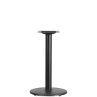 Flash Furniture – Base de table de restaurant ronde en fonte, 18 po, avec hauteur de table de 3 po de diamètre, noir-Base de table de restaurant
