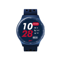 Reebok - Montre Sport Connectée Pulse - 45 mm - Bleu Vectoriel-Écran tactile rond AMOLED 1,43 pouces (ultra-net, toujours actif)