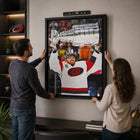 Frameworth - Frederik Andersen Toile encadrée 20 po H x 29 po l Carolina Hurricanes Champions de la Coupe Stanley 2026 - Sous licence officielle LNH/AJLNH-Impression sur toile sans verre ni acrylique