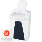 HSM - Gros déchiqueteur de bureau SECURIO à alimentation auto 500CL5, pile de 500 feuilles, de 5 à 7 feuilles, coupe micro-Déchiquette jusqu'à 500 feuilles (auto) / 7 (manuel); capacité de 21,7 gallons