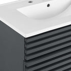 Modway - Render 30" Armoire à coiffeuse de salle de bain - Gris blanc-Assemblée requise