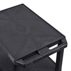 Luxor - Chariot utilitaire polyvalent à trois plateaux plats de 34" H Luxor TUFFY - 24" L x 18" P - noir-Les pieds sont faits de chlorure de polyvinyle (PVC), contribuant à l'intégrité structurale du chariot