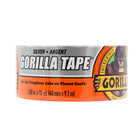 Gorilla - Ruban - 10 yd L x 1,88 po l - Argent-Robuste, renforcé de sauvegarde : Le tissage serré contribue à la résistance, mais Gorilla Tape peut encore être déchiré à la main