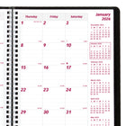 Brownline - 2026 Agenda mensuel Essential 14 mois - 8-7/8 po x 7-1/8 po - Noir - Anglais-50% de papier recyclé post-consommation