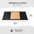 MotionGrey - Plateforme d’haltérophilie olympique  avec surface antidérapante - Noir-Couleur : Noir