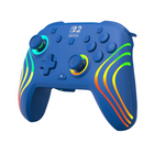 Turtle Beach - Manette de gaming RGB sans fil Afterglow Wave pour Nintendo Switch 2 - Bleu-Sticks TMR pour un gameplay précis et fluide