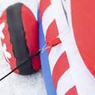 Outsunny - Train de Noël gonflable 8' Père Noël Bonhomme de neige Pingouin - Rouge-Couleur primaire : rouge 