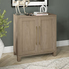 Hudson&Canal - Meuble d'appoint Chabot de 28 po de largeur - Chêne gris vieilli-Dimensions du produit : 14" L x 28" l x 32" H