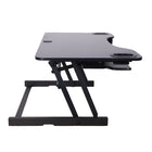Rocelco - Élévateur de bureau réglable de 45 po avec support pour double écran et tapis anti-fatigue-L'ADR45 mesure 45" de large et peut contenir 3 moniteurs et un ordinateur portable