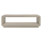 Hudson&Canal - Table basse rectangulaire Lonni de 119 cm de large, blanc aulne-La table est fabriquée à partir de matériaux de haute qualité avec une finition aspect bois d'aulne blanc