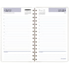 AT-A-GLANCE - Carnet de rendez-vous scolaire de bureau quotidien 2024-2025 - 4 7/8 po x 8 po - assorties - bilingue-Horaires hebdomadaires