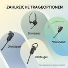 Yealink - Casque WH63 E2 UC - Casque pour téléphone et ordinateur - Certifié UC - Noir-Bandes de fréquences :1880 – 1900 MHz (Europe), 1920 – 1930 MHz (États-Unis)