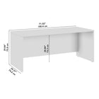 Bush Business Furniture - Bureau Studio C 72 po L x 30 po P, Orme Naturel (SCD272NE)-Des lignes épurées et un panneau de modestie étendu offrent une sensation professionnelle
