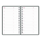 Brownline - 2026 Agenda quotidien/mensuel DuraFlex - 8 po x 5 po - Noir - Anglais-Chaque page comporte trois blocs pour les notes et les appels