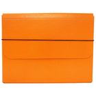 JAM Paper - Étui de transport pour dossiers épais avec bande élastique - 10 x 1 1/4 x 13 1/4 - Orange-Étui de transport portefeuille orange