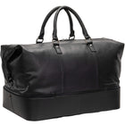 Mancini - Sac de voyage à deux compartiments Buffalo - 20po x 12.5po x 12.75po - Noir-poche intérieure zippée