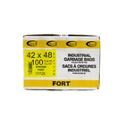 Eco II - Sacs à ordures - 42 po x 48 po - fort - clair tinté - paquet de 100 -42 po x 48 po