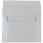 JAM Paper Enveloppes d'invitation métalliques A1 à 4 barres - 3,625 x 5,125 po - Argent Stardream - paquet de 25-Taille : 4 bars A1 (3,63 x 5,125 pouces)