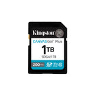 Kingston - 1 To Canvas Go! Plus Carte mémoire SD-Pour le tournage de vidéos en 4K UHD et la photographie d’action très rapide