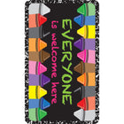 Ashley Productions - The Original Fun Mat - Tapis de Bienvenue - 18" x 30" - Crayons de Composition Bienvenue à Tous-Conceptions vibrantes et captivantes : Choisissez parmi des conceptions éducatives, inspirées de la nature ou interactives pour améliorer votre salle de classe, votre maison ou votre bureau.