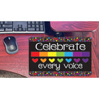 Ashley Productions - Smart Poly Tapis de souris pour ordinateur - 8" x 10" - Célébrez chaque voix - Paquet de 6-Ensemble de 6 tapis de souris en tissu antidérapant
