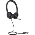Yealink - Casque filaire UH35 Dual UC USB-C/USB-A - UC-Le système à double microphone, amélioré par la technologie Acoustic Shield