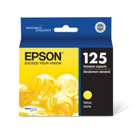 Epson - T125 Cartouche d'encre - Capacité standard - Jaune-Qualité photo supérieure à celle des photos de labo