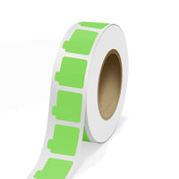 JAM Paper - Rouleaux d'étiquettes standard - autocollants pour tubes de baume à lèvres - 2 1/8 x 2 1/8 - vert fluo - 125 étiquettes/rouleau-Couleur : Vert fluo | Faites ressortir votre courrier avec des étiquettes d'adresse d'expédition colourées.