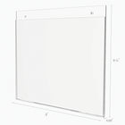 Porte-affiche Deflecto Classic Image − 11 po l x 8,5 po H − Transparent-Dimensionné pour des panneaux d’orientation paysage de 11 po de large x 8,5 po de haut