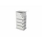Simply - Unité de stockage 14.96"W x 10.43"D x 28.35"H - Blanc-Assemblage facile.