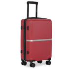Air Canada - Bagage de cabine rigide Laurentian de 20 po - roulettes pivotantes à 360 degrés - rouge-Garantie limitée du fabricant de 10 ans