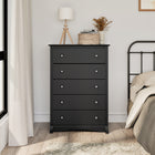 PrepacMC – Commode à 5 tiroirs Sonoma, 45 1/4 po, noir-Nombre de tiroirs : 5, dimensions internes : 5 haut. x 24 3/4 larg. x 12 1/2 prof. (po)