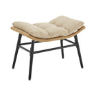 Manhattan Comfort - Ensemble de 6 fauteuils à bascule d'extérieur modernes Benson - Crème-Garantie limitée du fabricant de 30 jours