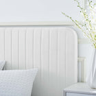 Modway - Celine Chenal Touffé Performance Velvet Lit de plateforme complet, Blanc-Assemblée requise
