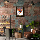 Connor McDavid Edmonton Oilers 22x28 Action Photo - Impression encadree - 27" x 33"-Sous licence officielle de la LNH et de l'AJLNH