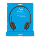 Logitech – Casque d’écoute USB H340-Comprend : casque d'écoute USB pour ordinateur et guide d'utilisation