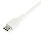 StarTech Câble USB-C vers USB 2.0 de 2 m - Blanc-Câble USB-C robuste renforcé de fibre d'aramide Kevlar® pour une résistance élevée à la traction, cinq fois supérieure à celle de l'acier