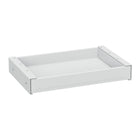Uplite - Tiroir De Rangement Coulissant Ultra Fin Sous Le Bureau - Blanc-Ce tiroir fin de 42 cm x 27 cm s'adapte à la plupart des bureaux réglables en hauteur sans gêner les traverses
