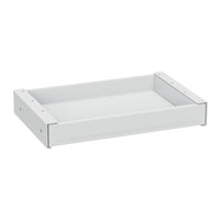 Uplite - Tiroir De Rangement Coulissant Ultra Fin Sous Le Bureau - Blanc-Ce tiroir fin de 42 cm x 27 cm s'adapte à la plupart des bureaux réglables en hauteur sans gêner les traverses