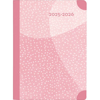 Socadis - W. Maxwell Agenda 2025-2026 Memo - 7.25 po x 9.75 po - Pink - Bilingue-Août 2025 à juillet 2026