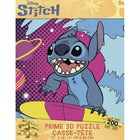 Disney - Stitch fait du surf - 200 pièces-Casse-tête 3D lenticulaire de 200 morceaux